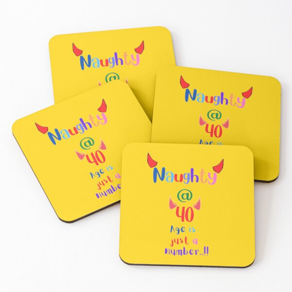 Item preview, Naughty at 40 sticker designed and sold by Artistic Mind.