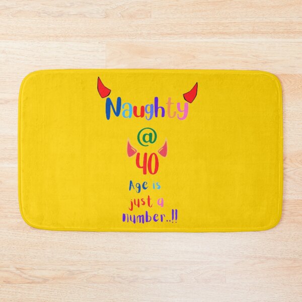 Item preview, Naughty at 40 sticker designed and sold by Artistic Mind.