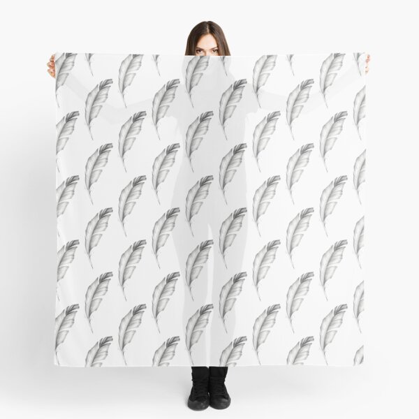 White feather Scarf