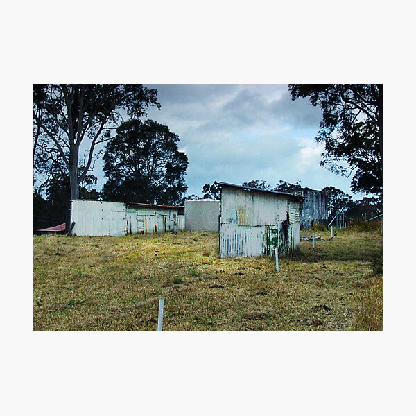 the old farm buildings Photographic Print