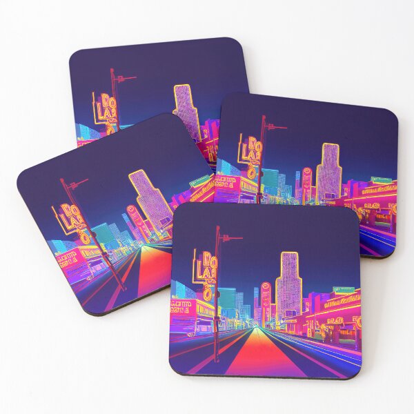 Item preview, Los Angeles Neon Vaporwave  designed and sold by ComicsFactory.