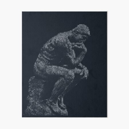 think digital Art Board Print