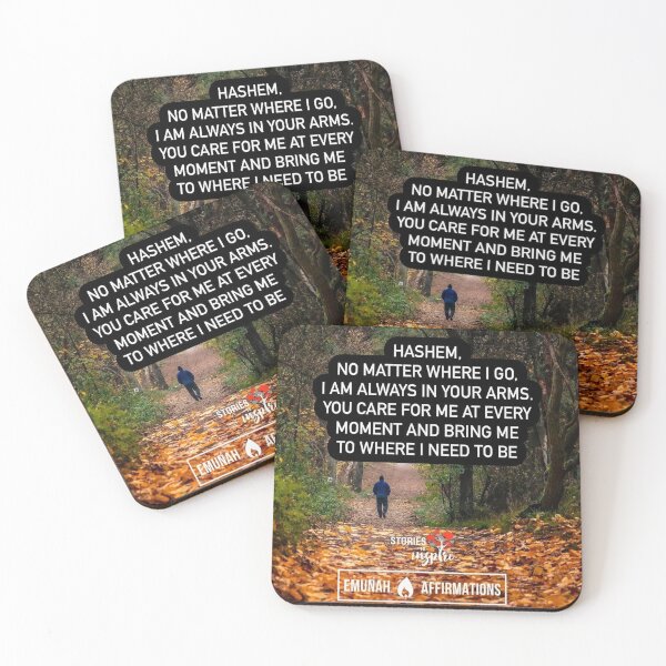 Item preview, Hashem no matter where I go, I am always in your arms, You care for me at every moment. Religious quote designed and sold by Stories To Inspire - Motivational Jewish Quotes.