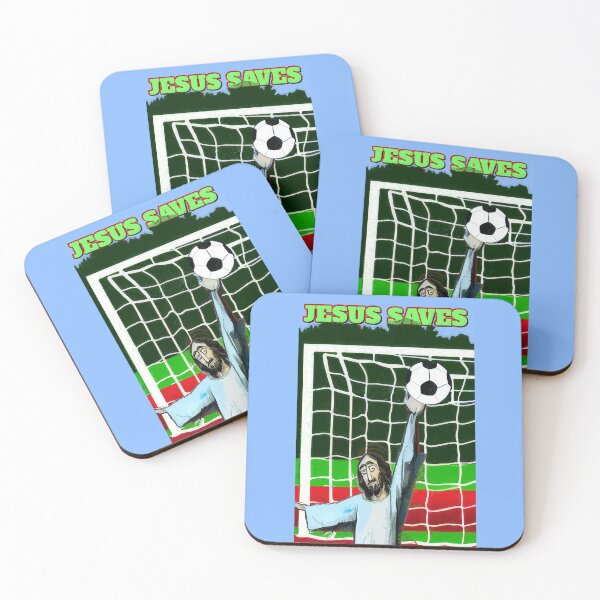 Item preview, JESUS SAVES the goal (#01) designed and sold by SolidEarthArt.