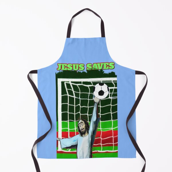 Item preview, JESUS SAVES the goal (#01) designed and sold by SolidEarthArt.