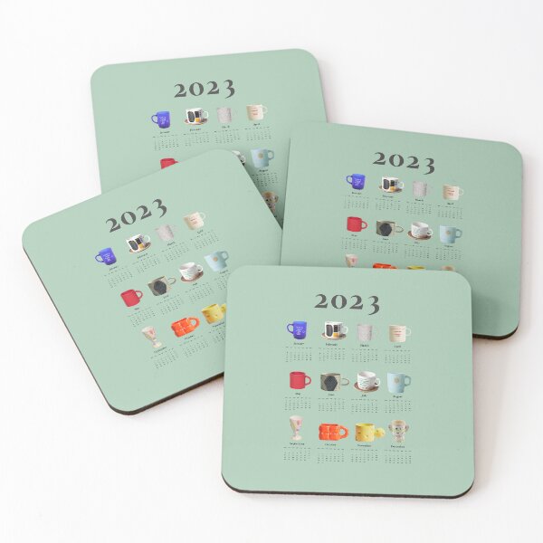 Item preview, 2023 Aesthetic Calendar for Coffee Lovers, Cup Lovers designed and sold by SerenaChoe.