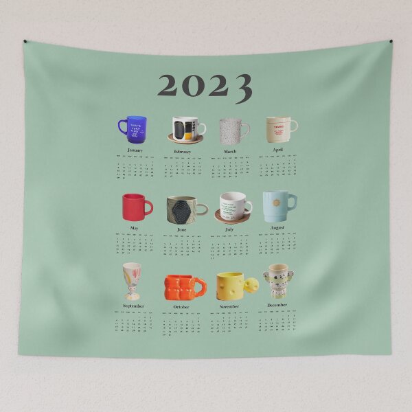 Item preview, 2023 Aesthetic Calendar for Coffee Lovers, Cup Lovers designed and sold by SerenaChoe.