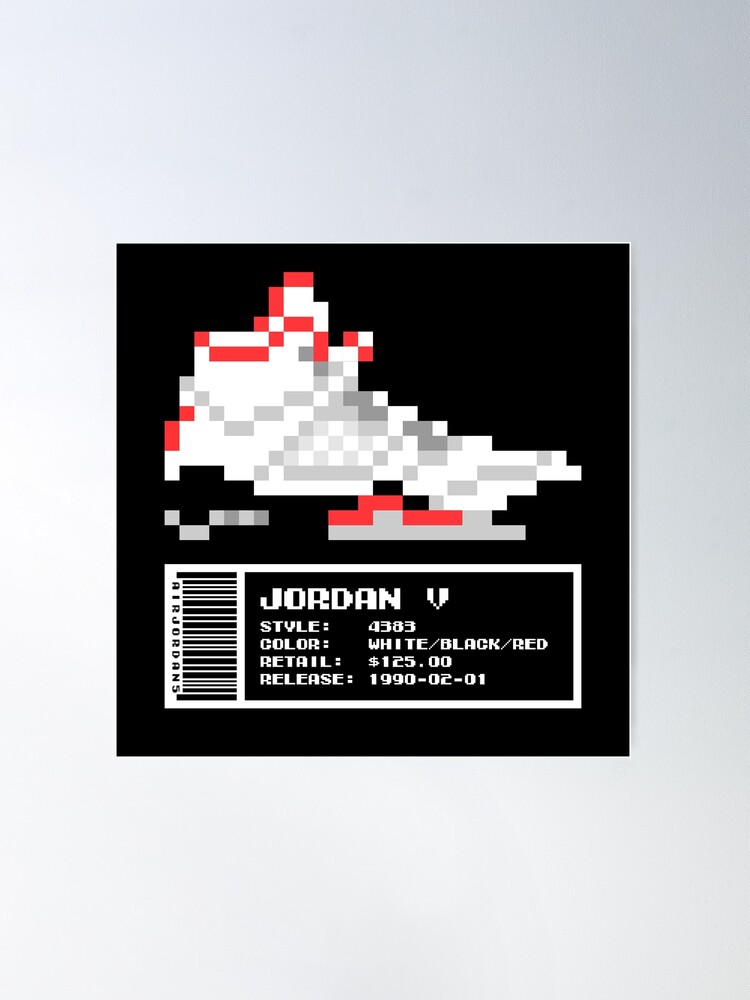 Póster for Sale con la obra «Jordan 5 MUESTRA TOKIO» de