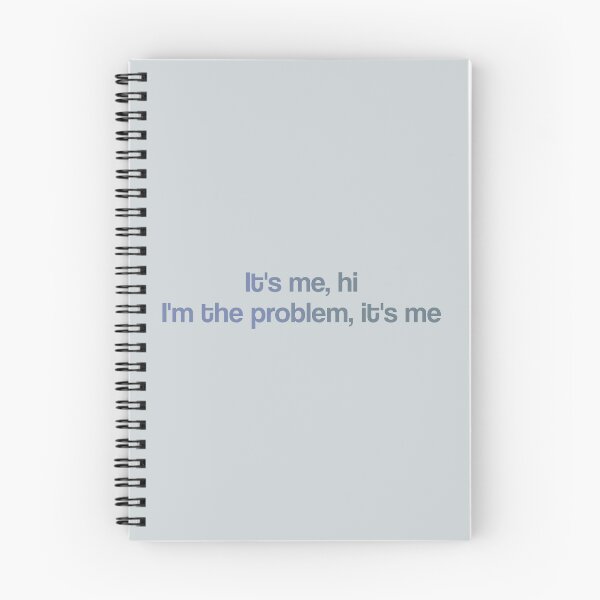 Item preview, Anti-Hero lyrics "It's me, hi, I'm the problem, it's me" designed and sold by lilsammi.