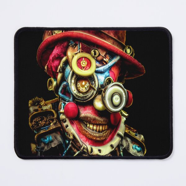 Item preview, Digital image of steampunk clown in red top hat designed and sold by Gala-life1.