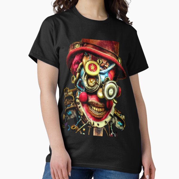 Item preview, Digital image of steampunk clown in red top hat designed and sold by Gala-life1.