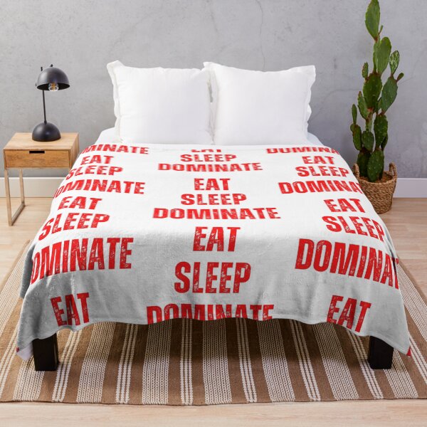 Item preview, Eat sleep dominate. Positive Affirmation stickers and tshirts designed and sold by Pugnaciousprint.