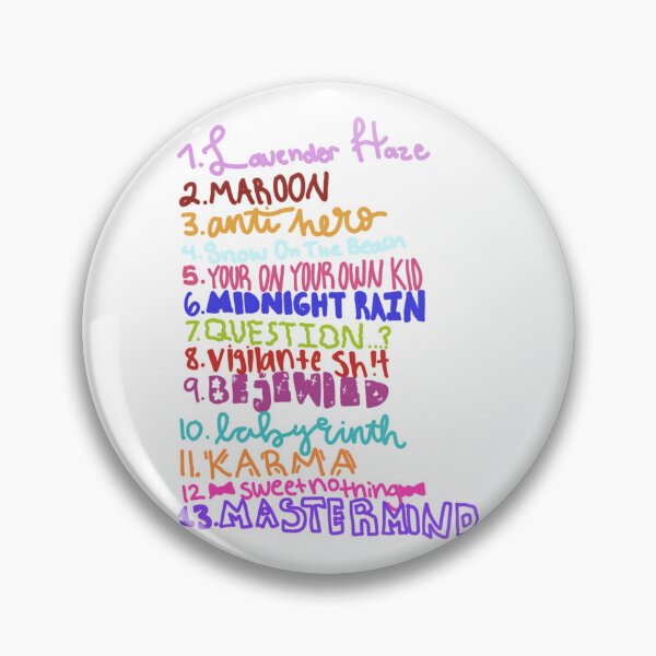Item preview, Midnights list designed and sold by gremoline.