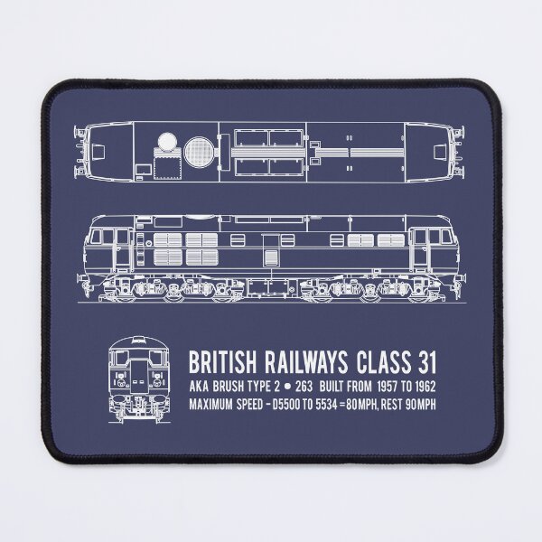 Item preview, British Railways Class 31 Brush Type 2 Locomotive Blueprint Diagram Gift designed and sold by Maljonic.