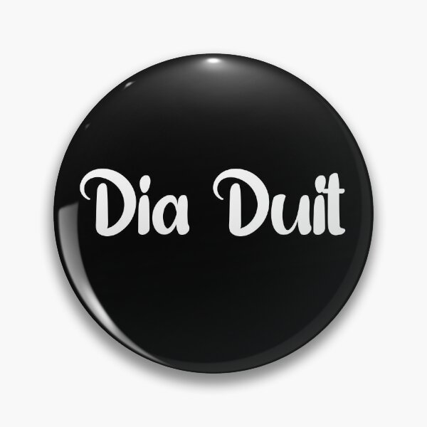 Item preview, Dia Duit Irish Sayings, Quotes, Expressions - Simple White Writing  designed and sold by designsdetour.