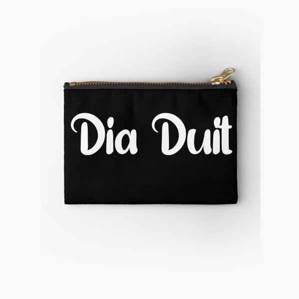 Item preview, Dia Duit Irish Sayings, Quotes, Expressions - Simple White Writing  designed and sold by designsdetour.