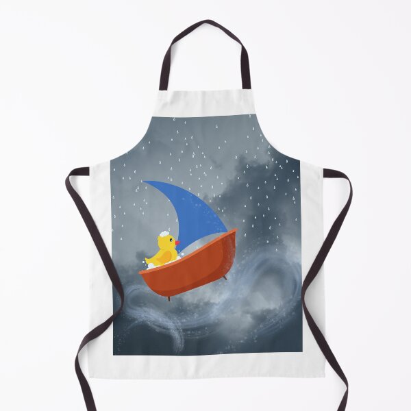 Item preview, Rubber Duck on a Bathtub Sailboat in the Rain designed and sold by P3113creates.