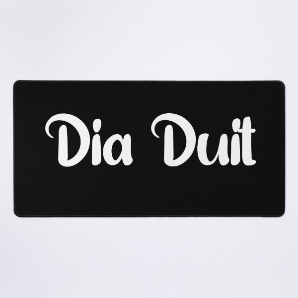 Item preview, Dia Duit Irish Sayings, Quotes, Expressions - Simple White Writing designed and sold by designsdetour.