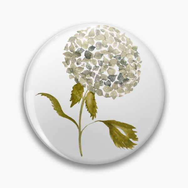 Item preview, Watercolor hydrangea illustration single object designed and sold by Yana Mustafina | Boho Soulful Designs.