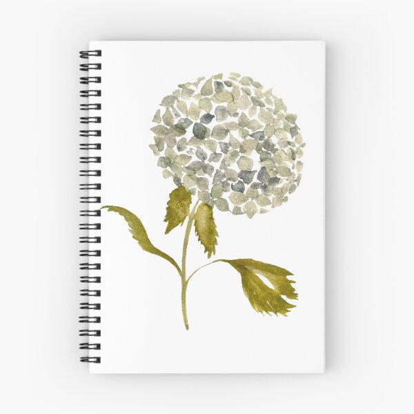 Item preview, Watercolor hydrangea illustration single object designed and sold by Yana Mustafina | Boho Soulful Designs.