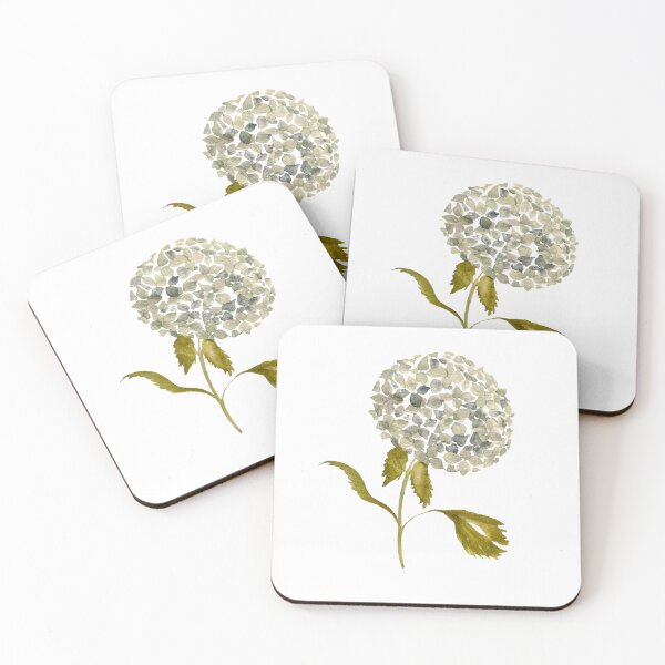 Item preview, Watercolor hydrangea illustration single object designed and sold by Yana Mustafina | Boho Soulful Designs.