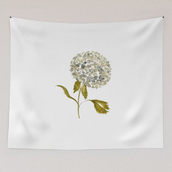 Item preview, Watercolor hydrangea illustration single object designed and sold by Yana Mustafina | Boho Soulful Designs.