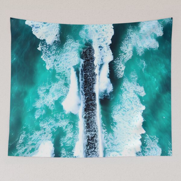 Item preview, blue ocean waves #102 designed and sold by supeart.