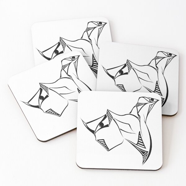 Item preview, Abstract, Black-and-White Art - Bird / Face designed and sold by SfidaDesigns.