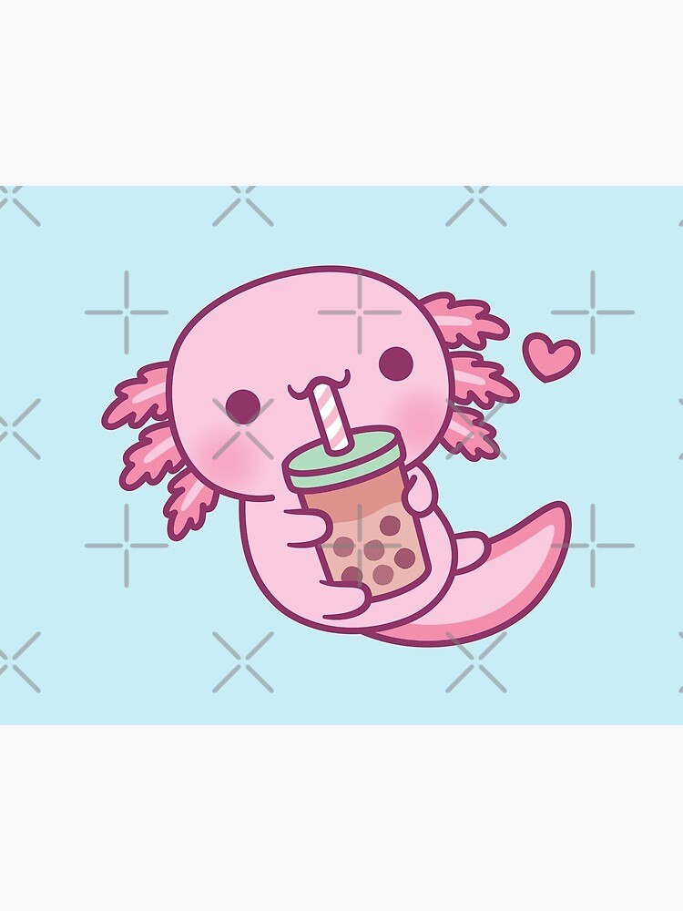 Cute Axolotl Loves Boba Tea - Cute Axolotl - Mug