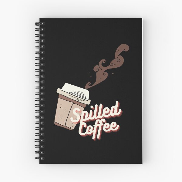 Item preview, Spilled Coffee Cup in the Air -cute illustration - Coffee addict designed and sold by The-Meraki-Man.