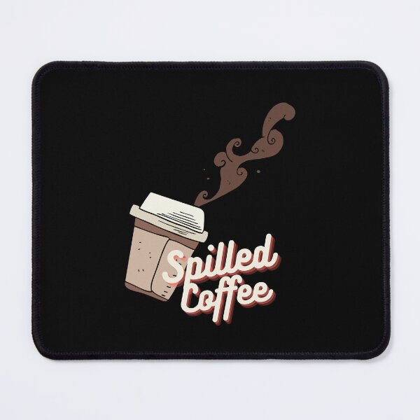 Item preview, Spilled Coffee Cup in the Air -cute illustration - Coffee addict designed and sold by The-Meraki-Man.