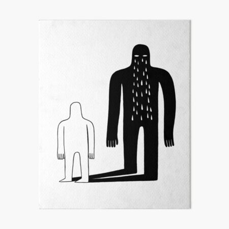 Shadow Art Board Print