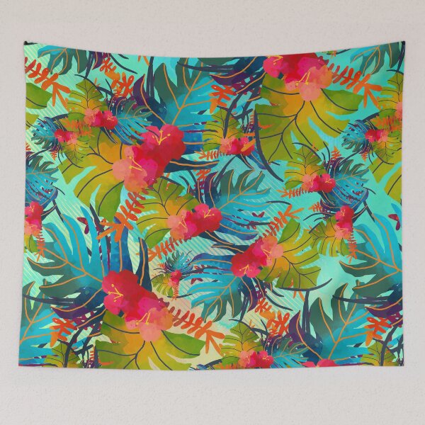 Item preview, Bright Tropical Floral Print B designed and sold by Makanahele.