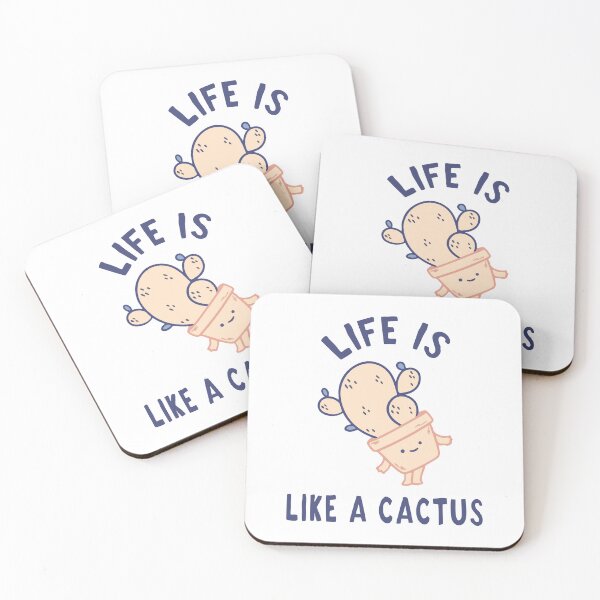Item preview, Life Is Like a Cactus designed and sold by Vellum & Scale.