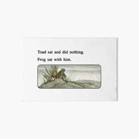 Frog and Toad meme Art Board Print