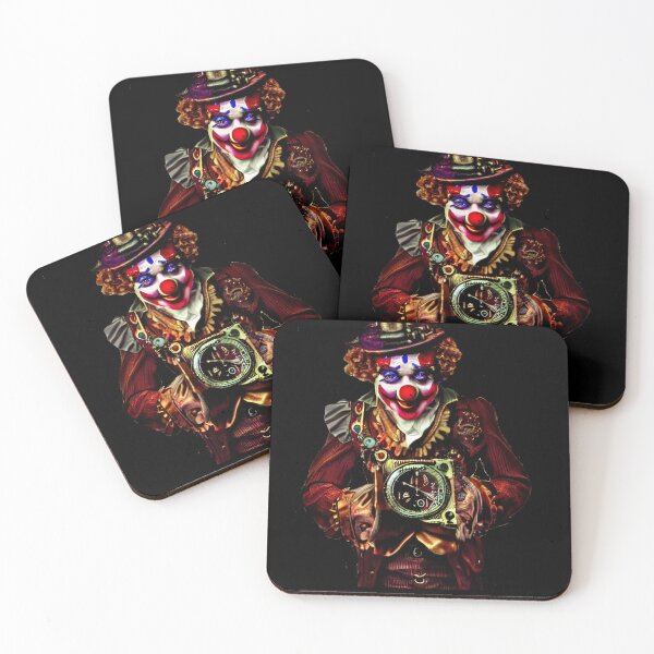 Item preview, Steampunk clown with clock designed and sold by Gala-life1.