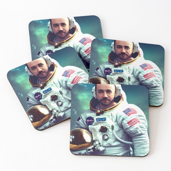 Item preview, astronaut portrait #4 designed and sold by supeart.