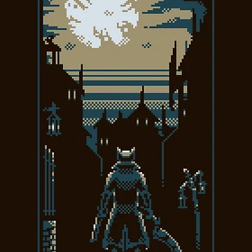 Artwork thumbnail, Bloodborne PixelFrame by RunWTheWolves