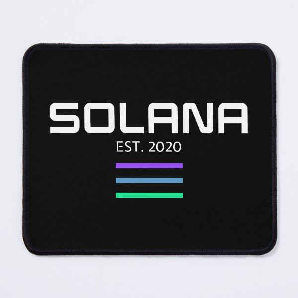 Item preview, Solana SOL Crypto Altcoin - Est. 2020 with Three Lines in Solana's Brand Colours designed and sold by CryptoMoods.