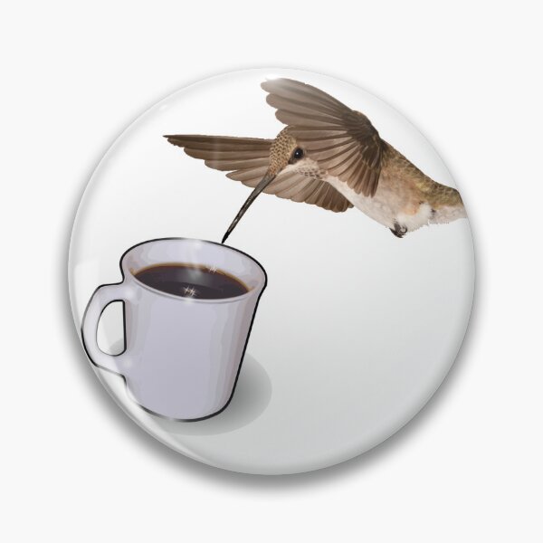 Item preview, Hummingbird Drinking Coffee designed and sold by julyperson.