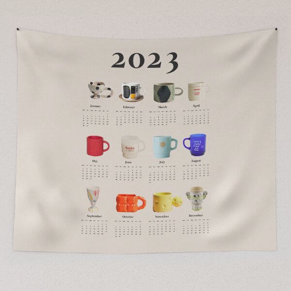 Item preview, 2023 Aesthetic Calendar for Coffee Lovers, Cup Lovers designed and sold by SerenaChoe.
