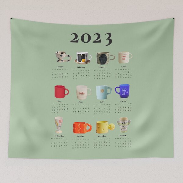 Item preview, Aesthetic Calendar for Coffee Lovers, Cup Lovers designed and sold by SerenaChoe.