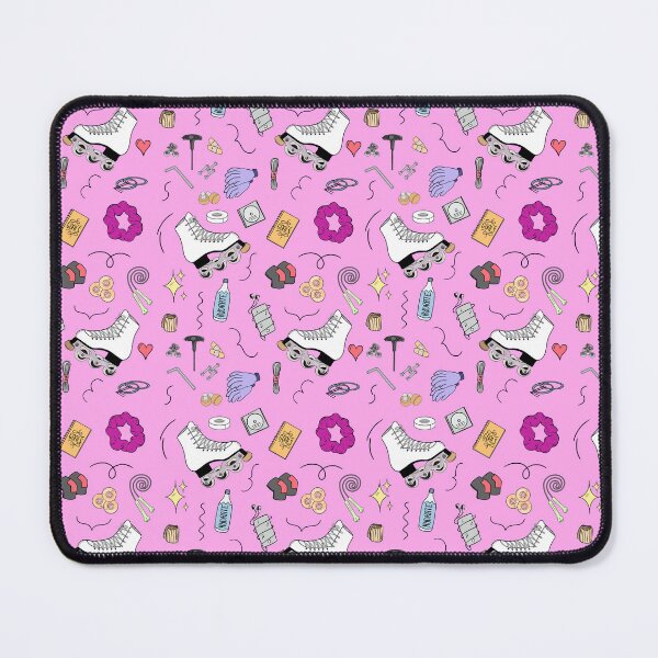 Item preview, Inline Figure Skating Cartoon Pattern - Pink designed and sold by IcyScribbles.