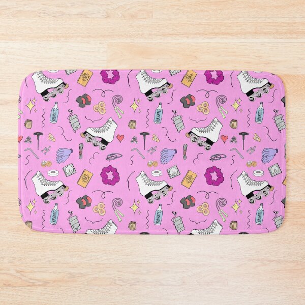 Item preview, Inline Figure Skating Cartoon Pattern - Pink designed and sold by IcyScribbles.