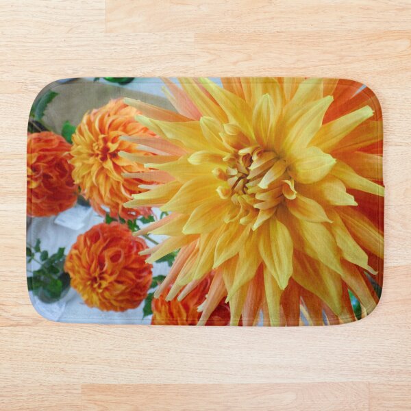 Item preview, Orange Dahlias Quintet designed and sold by Maxiverse.
