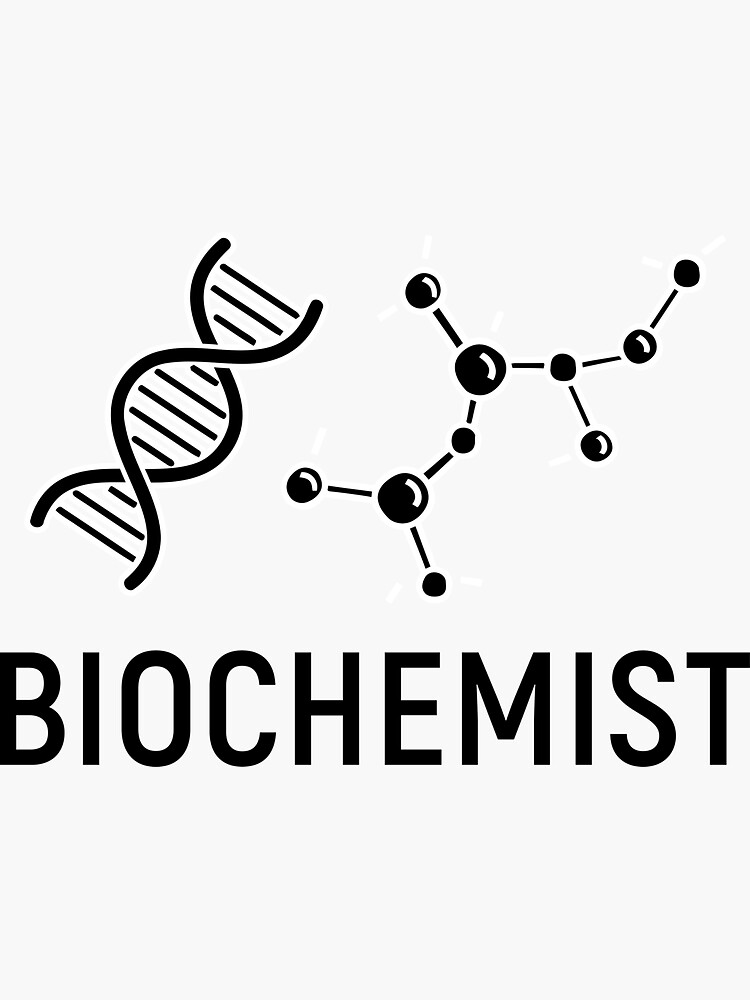 Biochemistry (Green Print) - Biochemistry - Sticker | TeePublic