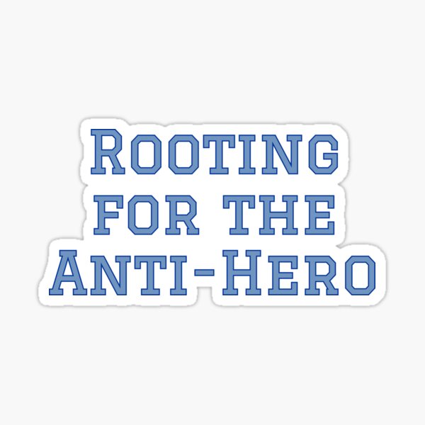 “ANTI-HERO” Sticker for Sale by baldbird | Redbubble