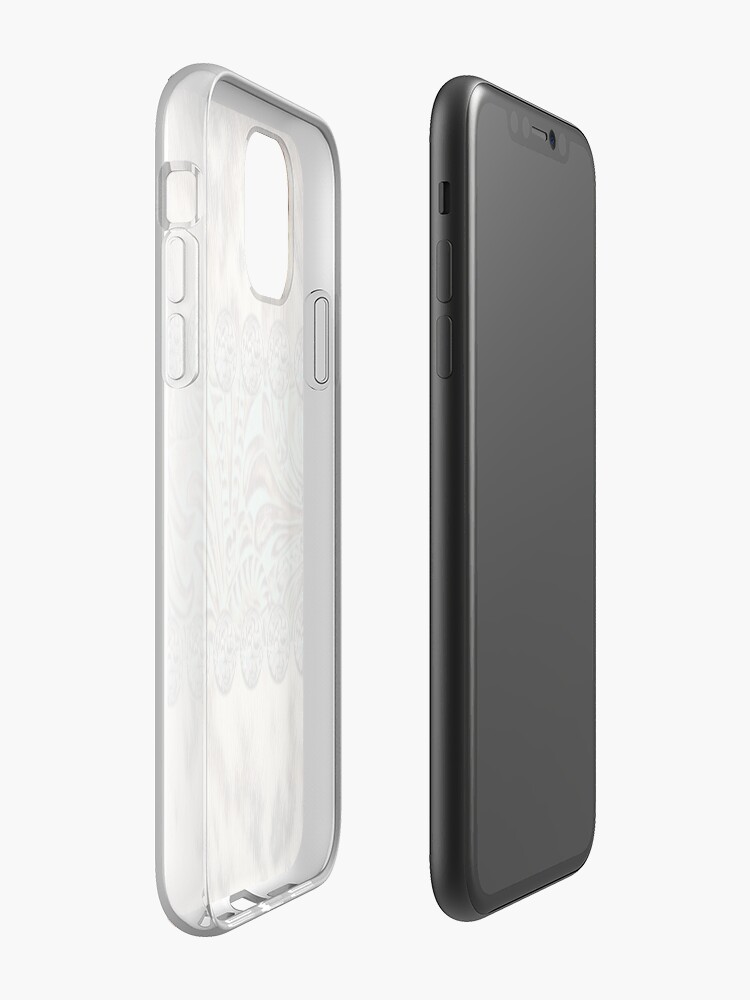 Alternate view of Rustic brown cowhide teal western country tooled leather iPhone Case & Cover