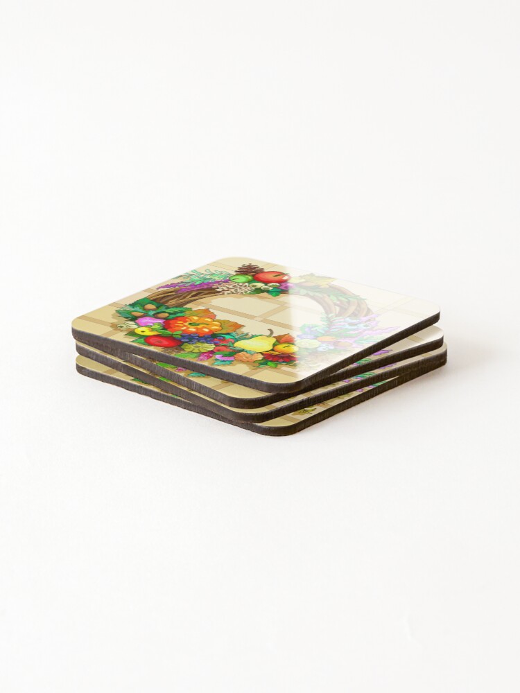 Thumbnail 4 of 5, Coasters (Set of 4), Welcome Fall designed and sold by RandaMay.