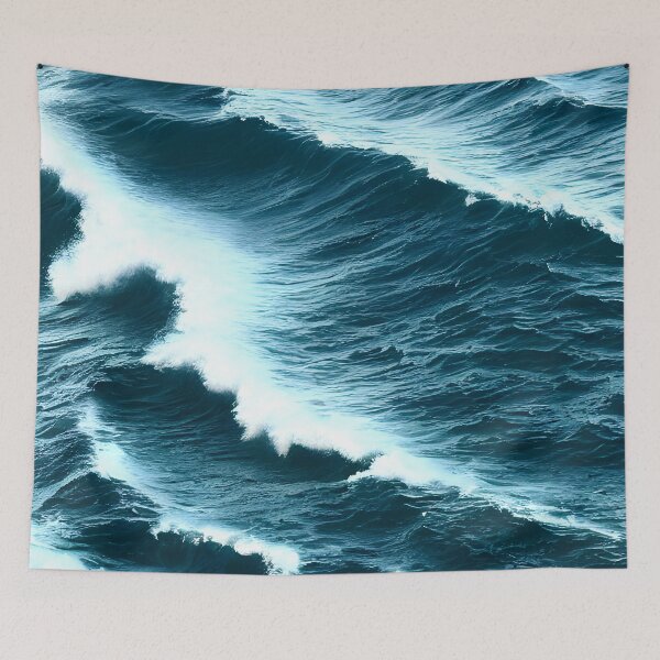Item preview, blue ocean waves #109 designed and sold by supeart.